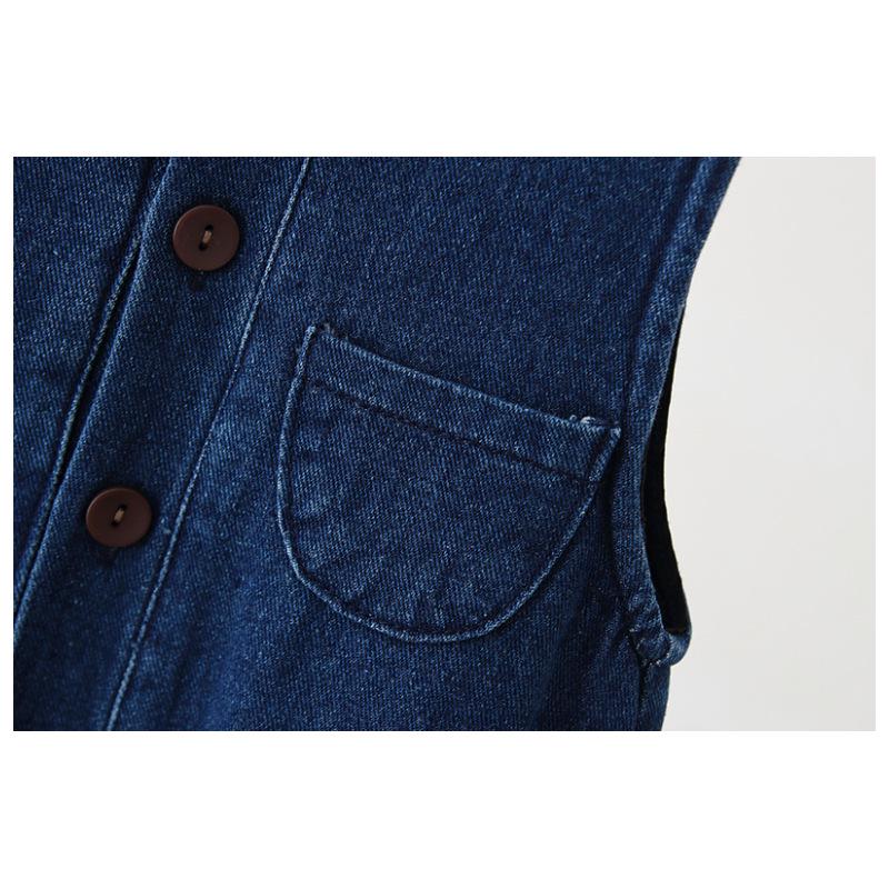 2025 Winter Koreanische Kinder Fleece Denim Latzhose - Stilvoller Jumpsuit für Jungen & Mädchen