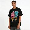 Cute Ice Cream Cone Number 67 Print Casual Short Sleeve Pure cotton T-shirt