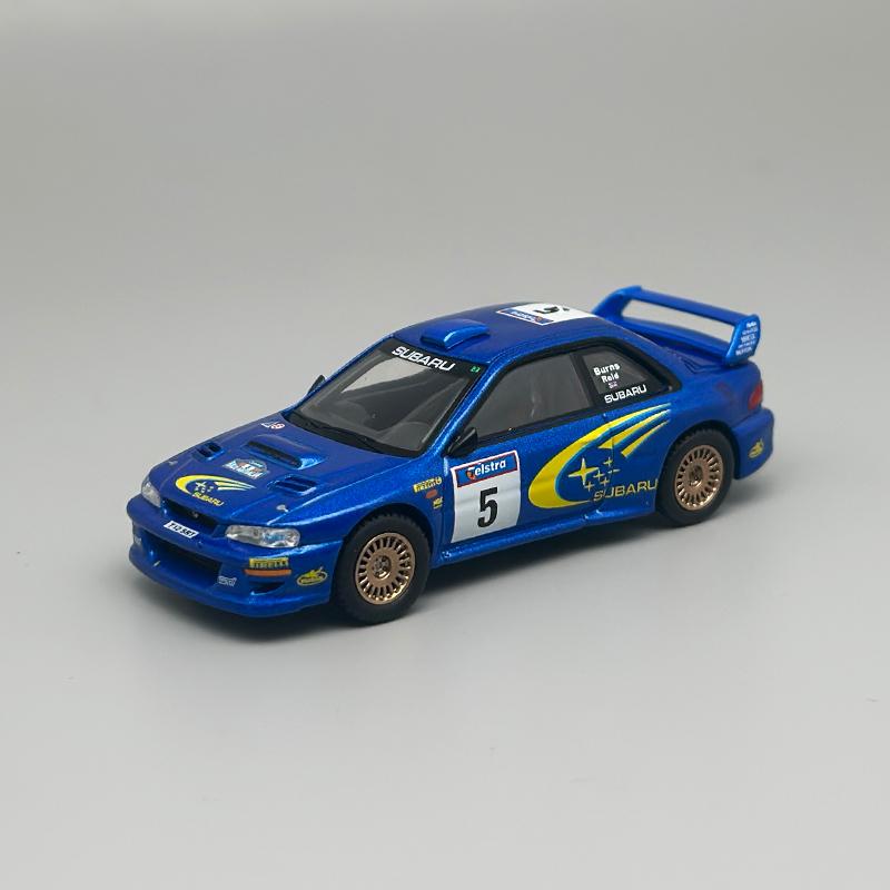 MINIGT 986 Subaru Impreza WRC99 1999 Rally Australia Winner #5 Australia exclusive Metal Blue 1:64 alloy car Model