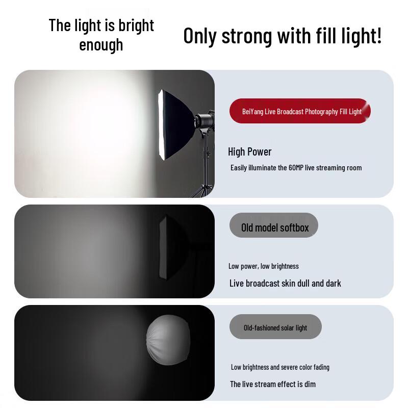 Beiyang 200BI Professional LED Live Stream Fill Light Kit