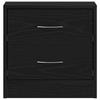Nightstand Black Oak Effect 40 X 30 X 40 Cm Engineered Wood