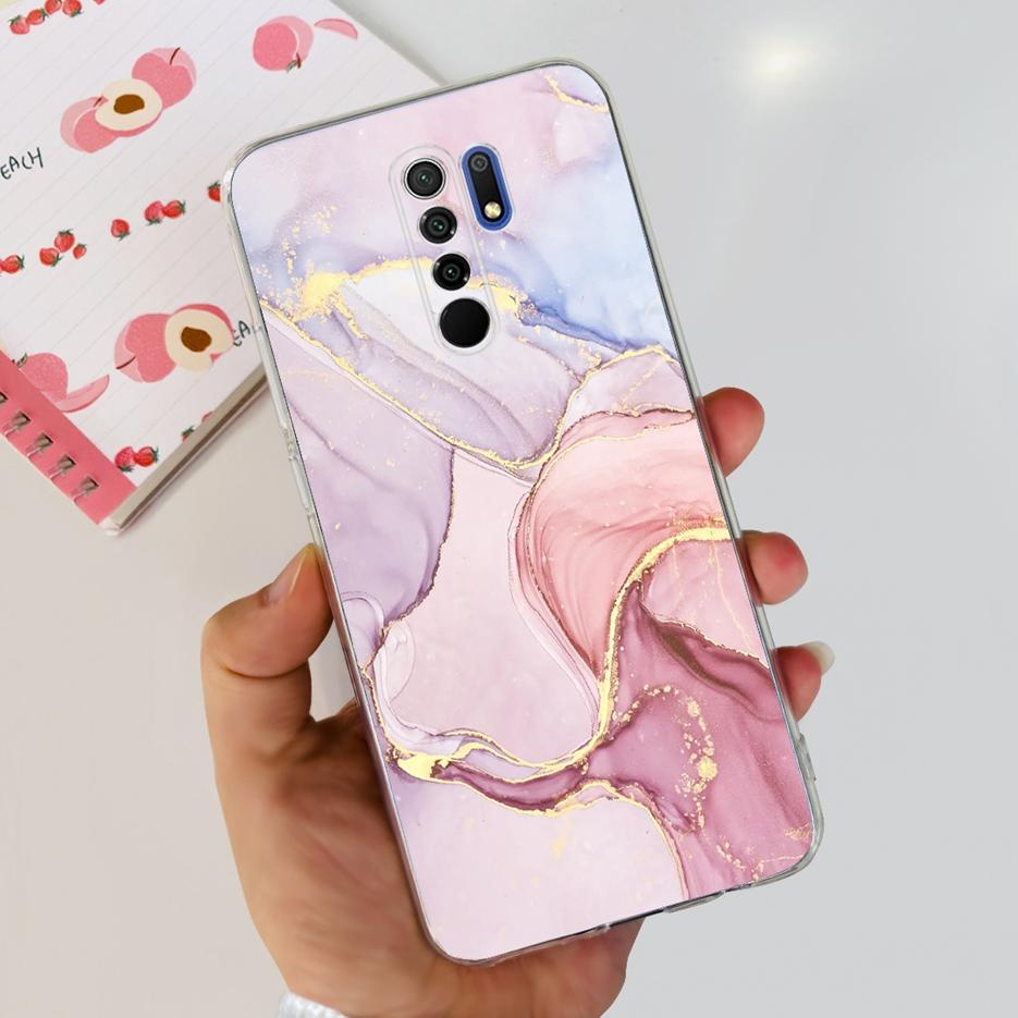 For Xiaomi Redmi 9 Case Stylish Painted Fundas 6.53'' Soft Silicone Phone Case For Xiaomi Redmi 9 Prime Redmi9 Back Cover Bumper