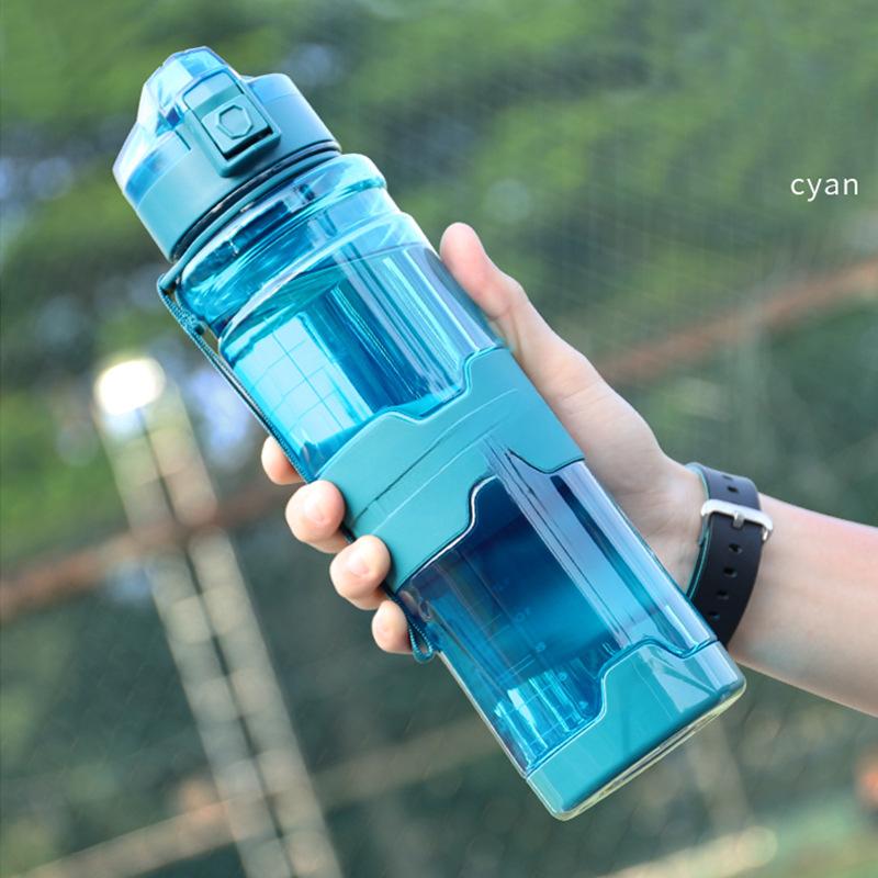 

Sports Cup Large Capacity 1L Tritan Outdoor Water Bottle Portable Fitness Travel Space Cup 1000ml