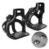 Horse Riding Stirrups Anti Slip Aluminum Horse Saddle with Cowhide Protective Cover for Horse Riders