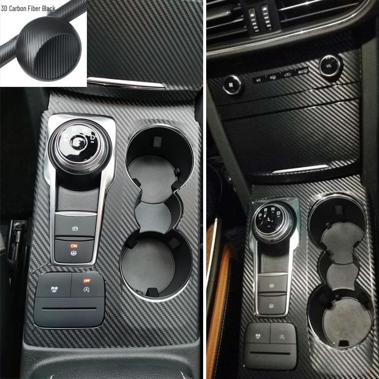 Carbon Fiber Door & Console Sticker for 20 Ford Escape Models