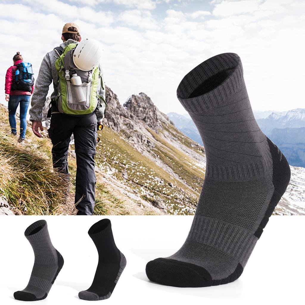 3-pack Wool Socks Anti Slip Sports Socks Outdoor Fitness Breathable Moisture Wicking Socks
