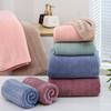 Absorbent Wheat Ear Coral Fleece Bath Towel Set - Thickened, Large, and Ideal for Home Use