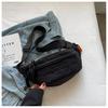 Unisex Embroidered Versatile Crossbody Chest Bag: Trendy & Simple Sports Waist Bag for Students
