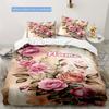Pinkrose Customize Your Name Duvet Cover Soft Bedding Set For Bedroom Guest Room And Dorm Decoration Threepiece Set Includes 1 Duvet Cover 2