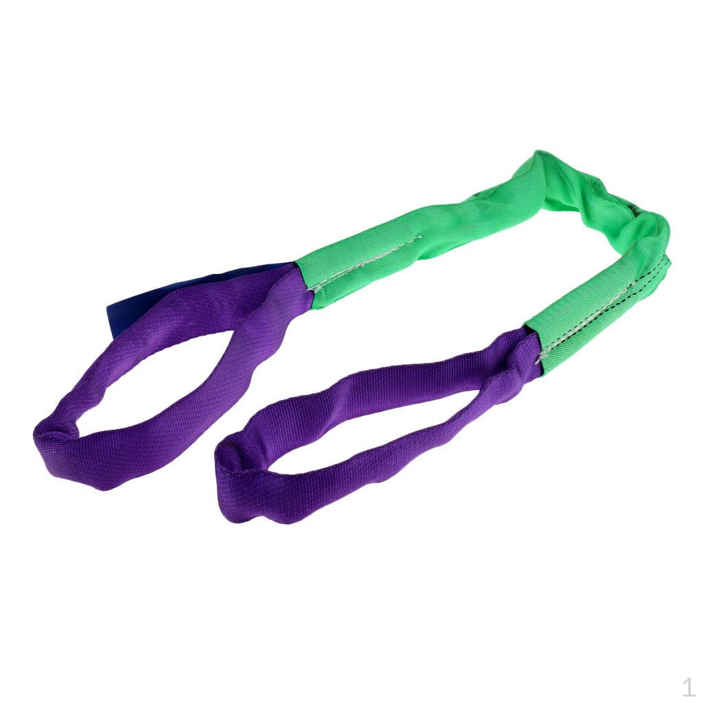 Double PLY Cover Endless Round Polyster Lifting s Tow Strap two ton 1m
