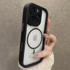 Trendy 2 In 1 Skin Feel Phone Case for iPhone 17air 16 15 14 12 13 Pro Max Plus MagSafe Wireless Charging Shockproof Protection