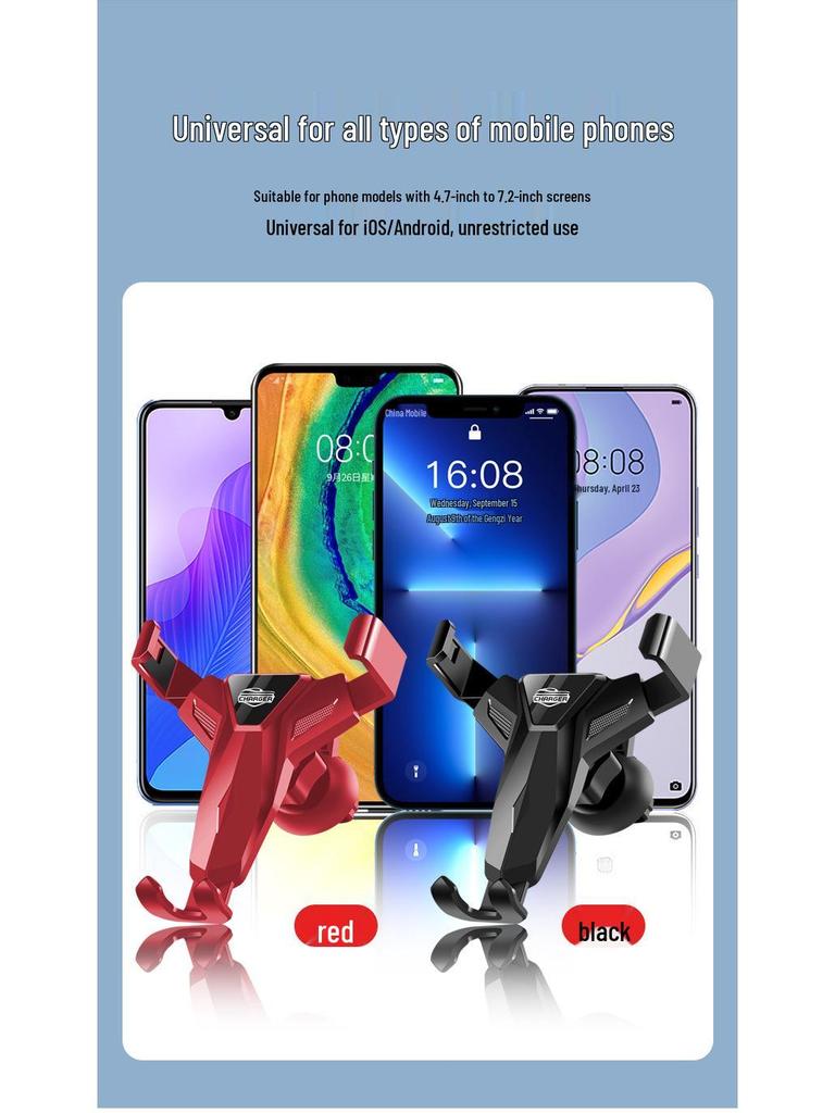 Universal Gravity Car Air Vent Phone Holder Clip