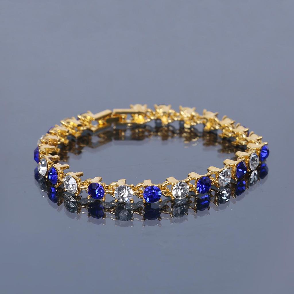 Colorful Geometric Round Teardrop Bracelet - European & American Retro Style