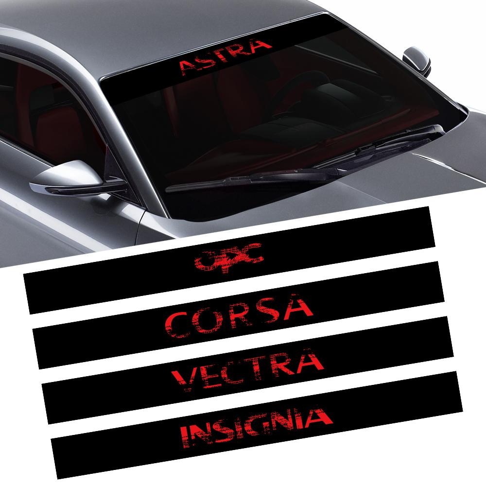 For Opel Adam Grandland Crossland X OPC Meriva Insignia Mokka Corsa Combo Astra Vectra Tigra Zafira Car Front Windshield Sticker