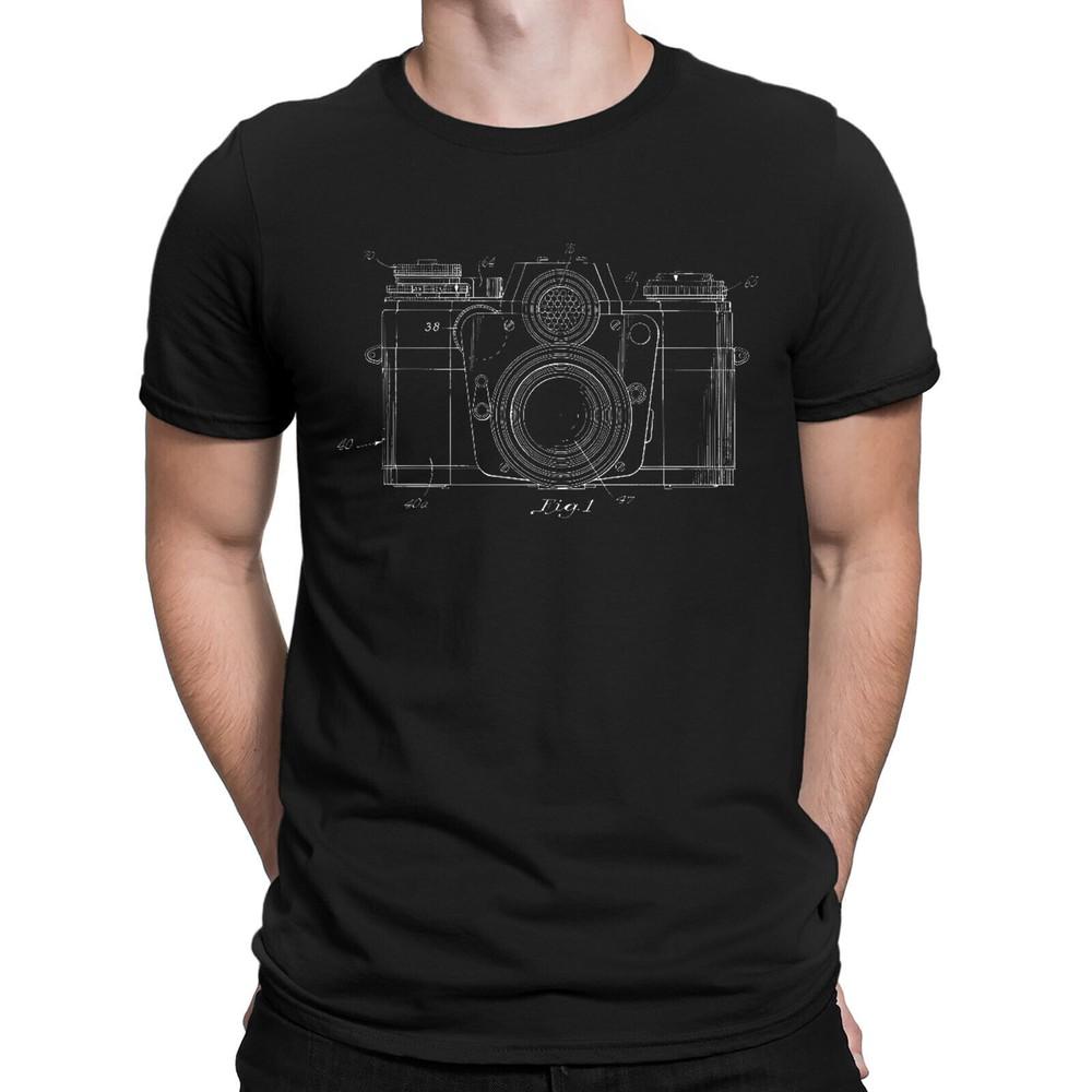 Camera Patent Photography Art Gifts Photographer Retro Vintage Mens TShirts#NED Unisex T-Shirt XXXXL