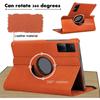 Coque + Verre Trempé - BOOLING - Xiaomi Redmi Pad SE 11" - Support Rotatif - Orange - Protection Optimale