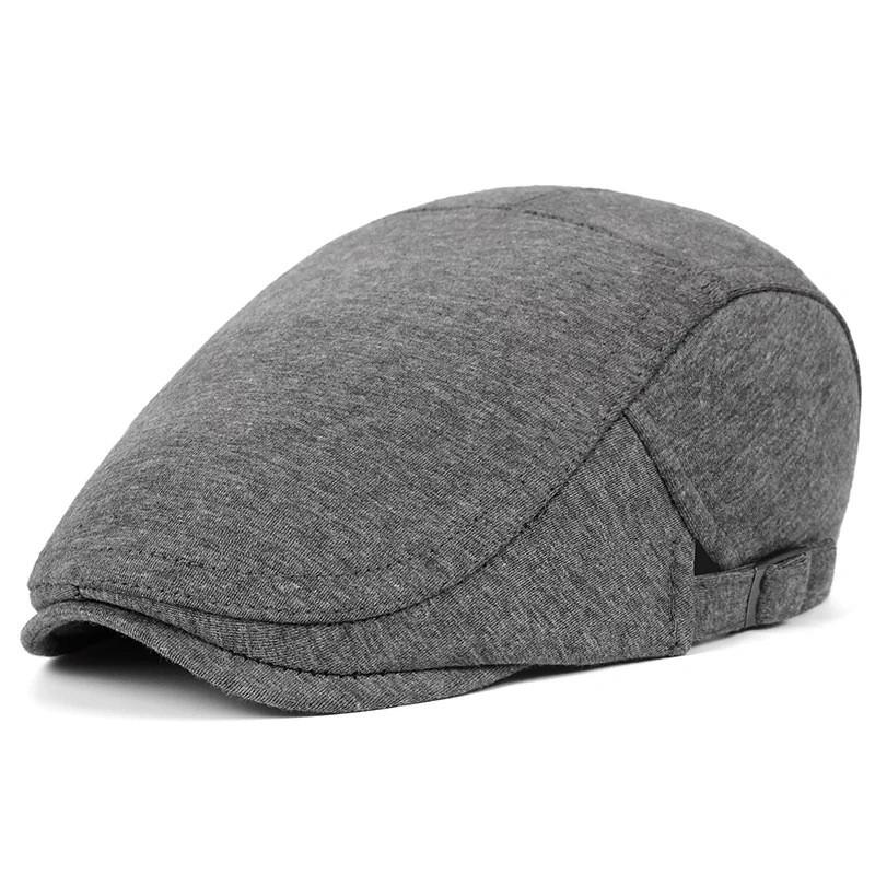 Classic Breton Hat Men Women Vintage Cotton Sun Protection Foldable For Spring Autumn
