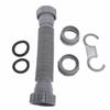 Leakproof Design Sink Drain Hose 45mm Inlet P Trap Pipe Kit Under Sink Plumbing Pipe  Slotted Basin
