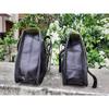 Ziegenleder Neue Motorrad 2 Satteltaschen Gepäck Seitentaschen Paar 2 schwarze Tasche