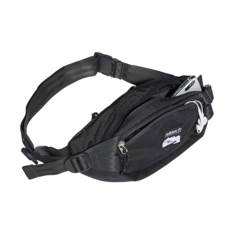 Adidas Originals Recycled Polyester Fanny Pack Sling Bag Crossbody Bag Regular Unisex Black Adidas HE9720