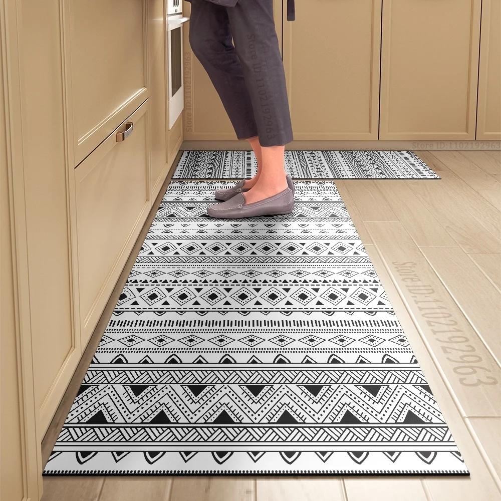 Kitchen Rug Durable Home Entrance Doormat High-end Kitchen Mats for Floor Waterproof House Hold Washable Non-slip Large Carpet