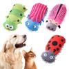 Mop Insect Squeaky Plush Dog Toy Ladybug Caterpillar Shape Stuffed Crinkle Puppy