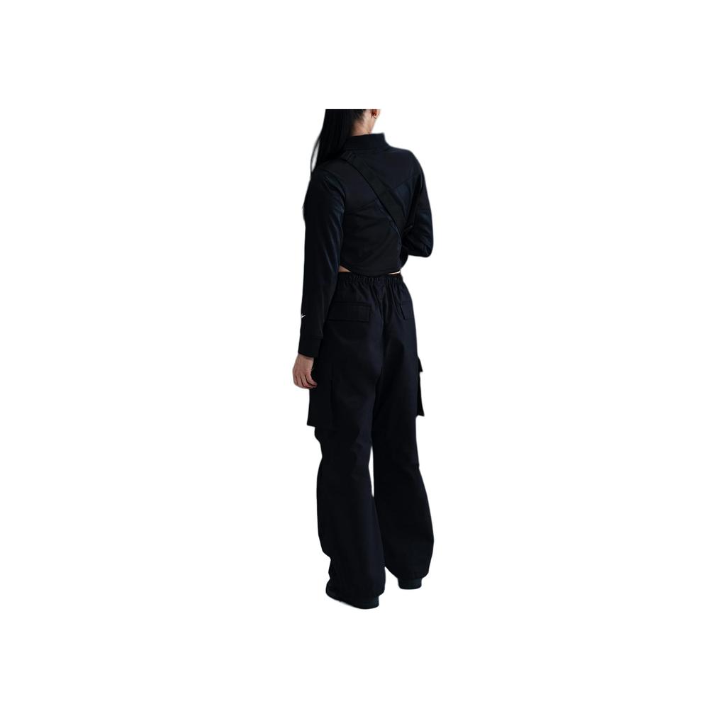 Nike Sportswear Logo Solid Comfortable Casual Work Pants Women Pants Black White IB1059-010