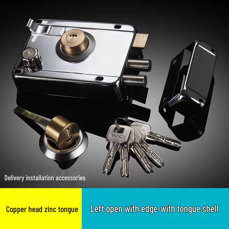 Universal Stainless Steel Anti-theft Door Lock for Bedroom, Dormitory, or Main Door