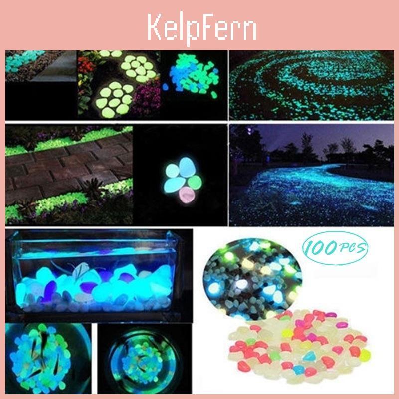 In Stone Dark Glow The Fish Tank Aquarium Stones Decor Walkway Garden Glowing Stone 100pcsset