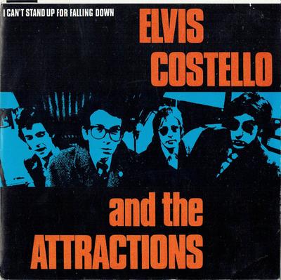 7inch Record ELVIS COSTELLO & THE ATTRACTIONS - I Can't Stand Up For Falling Down XX1 F-Beat 1980 UK Rock Used