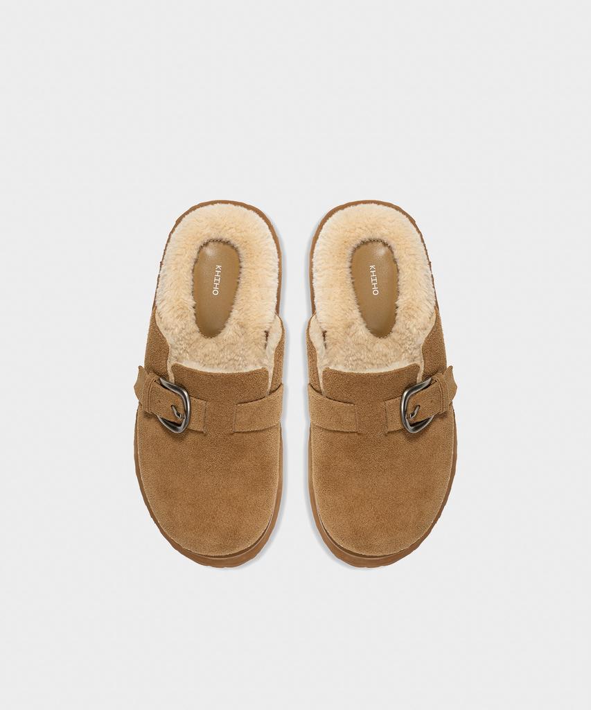 Khiho Buckrow Winter Slide Beige