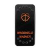 12V 24V Laser Rocker Switch Orange Led Light ON OFF / ON OFF ON for Car Boat Polaris RZR Can-Am ATV UTV RV Maverick Commander