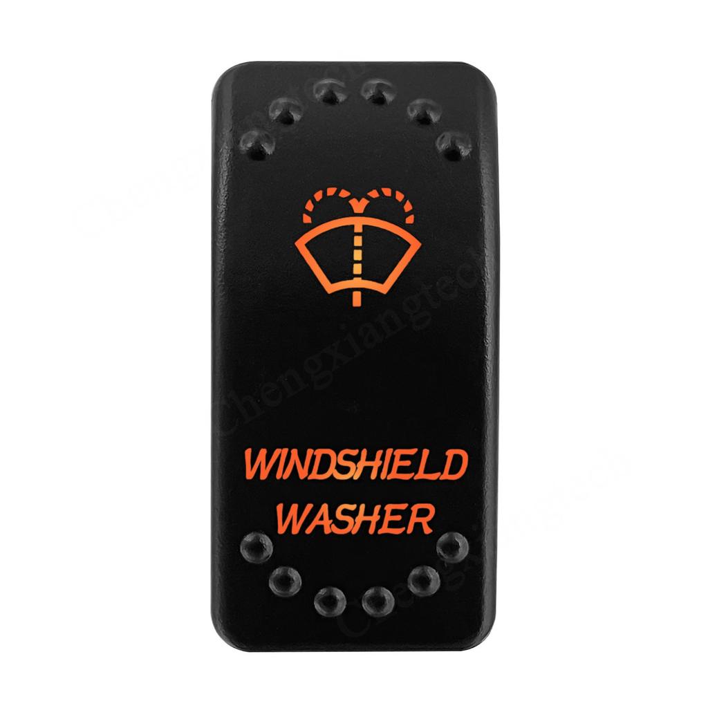 12V 24V Laser Rocker Switch Orange Led Light ON OFF / ON OFF ON for Car Boat Polaris RZR Can-Am ATV UTV RV Maverick Commander