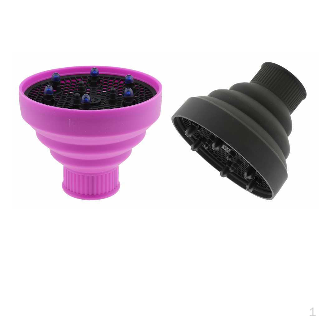 2x Foldable Curly Hair Dryer Blower Diffuser Hairdressing Salon Styling Tool