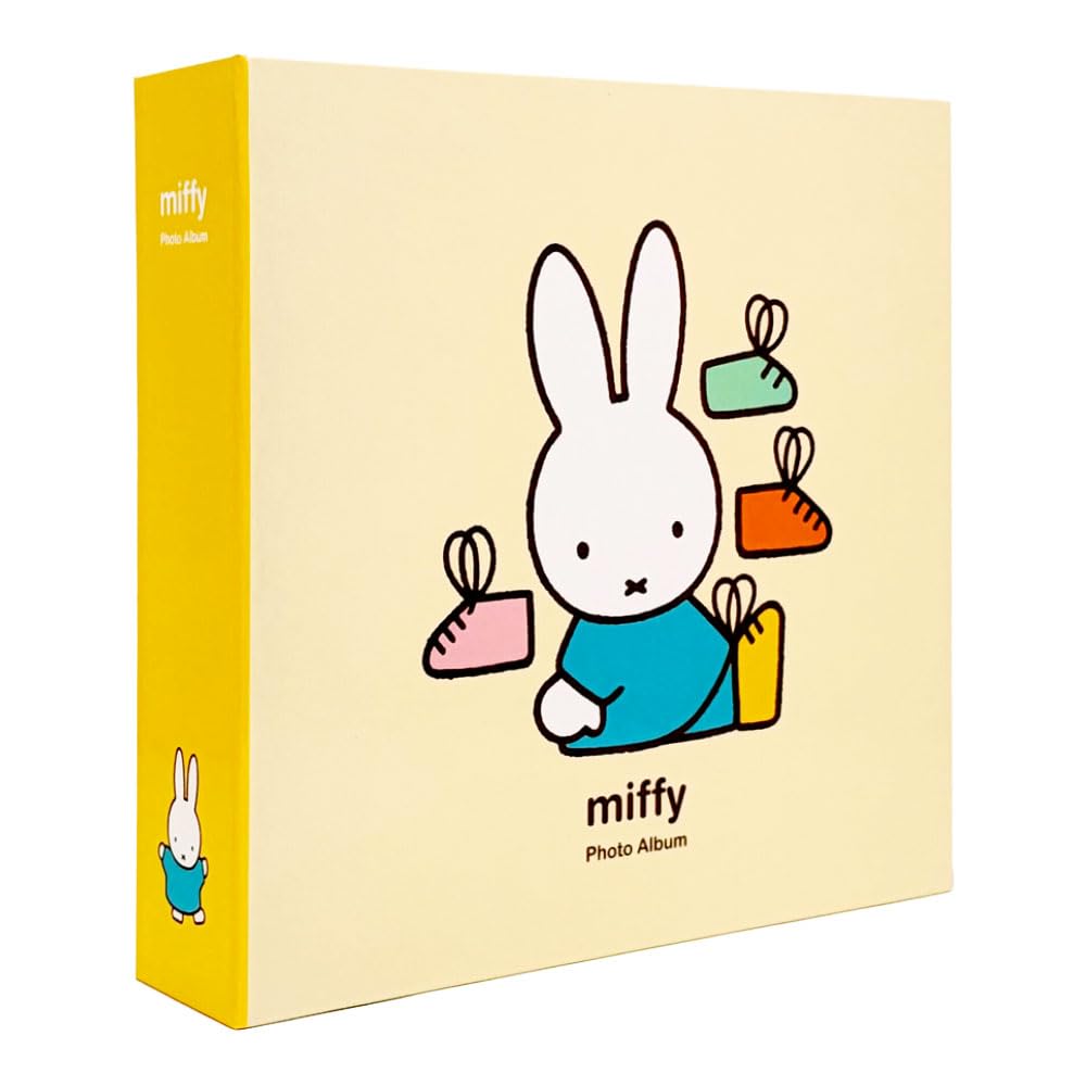Nakabayashi Dick Bruna Miffy L-size 720-photo capacity album IT-MF6L-720-Y Yellow