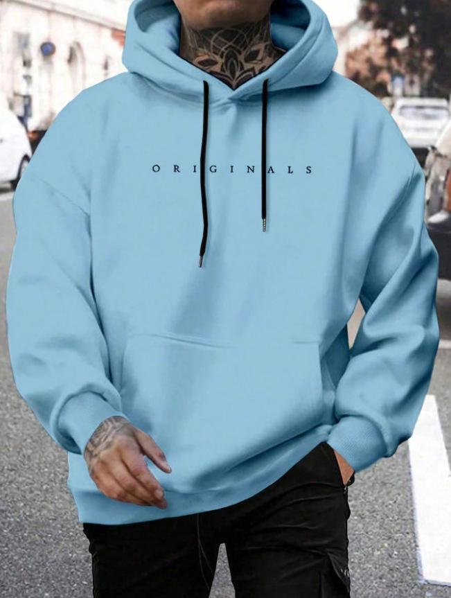 

Men s High Street Casual Loose Hooded Sweatshirt - Trendy Brand, Autumn/Winter Style XXXL