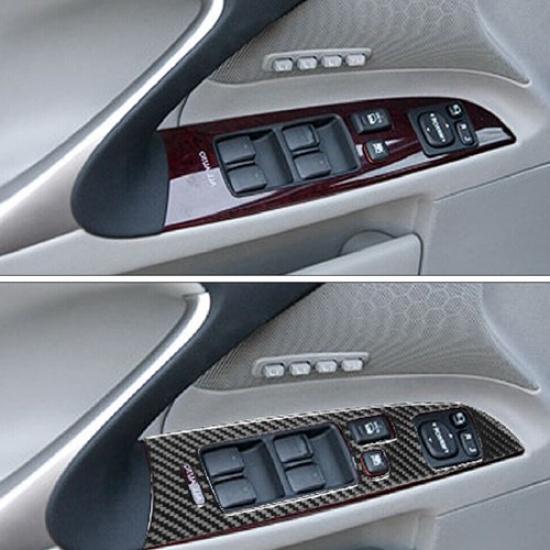 Carbon Fiber Interior Window Switch Panel Trim Cover For Lexus IS250 2006-2010
