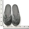 Francfranc Wide Ribbed Room Gray Shoes,