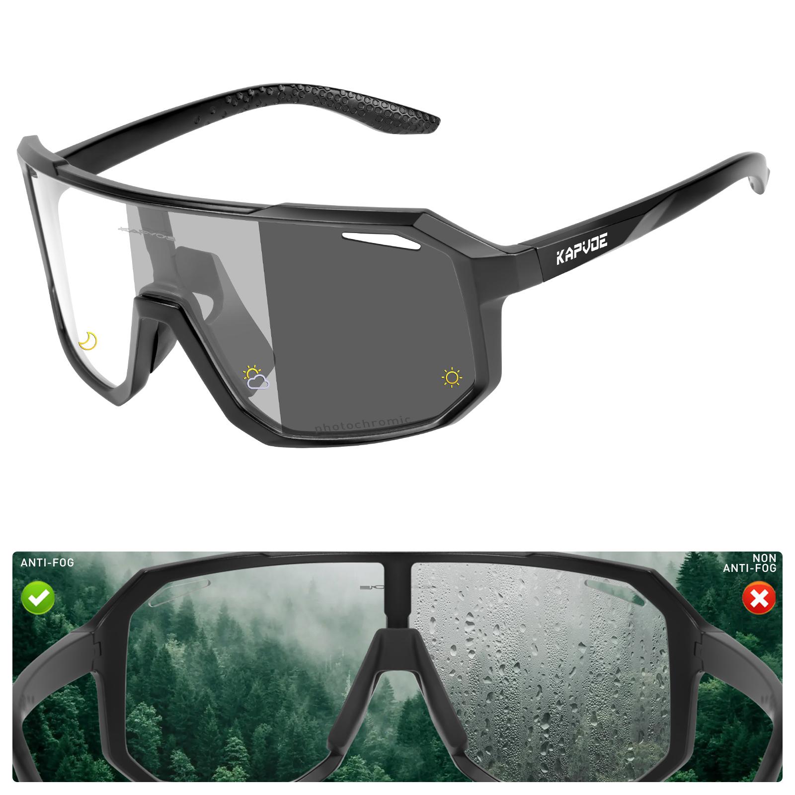 

Велосипедные очки Антизапотевающие Велосипедные очки Фотохромные MTB Дорожные Мужские Велосипедные Спортивные Очки Для улицы Женские Велосипедные Солнцезащитные очки Photochromic 1LENS