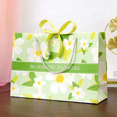 Ins Style, Gift Bag, Fashionable and Simple, Clothing Tote Bag, with Ribbon, Candy Packaging Bag, Storage Bag, Paper Bag