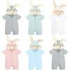 Kids Tales Lion Romper: Newborn Short Sleeve Double Zipper Jumpsuit