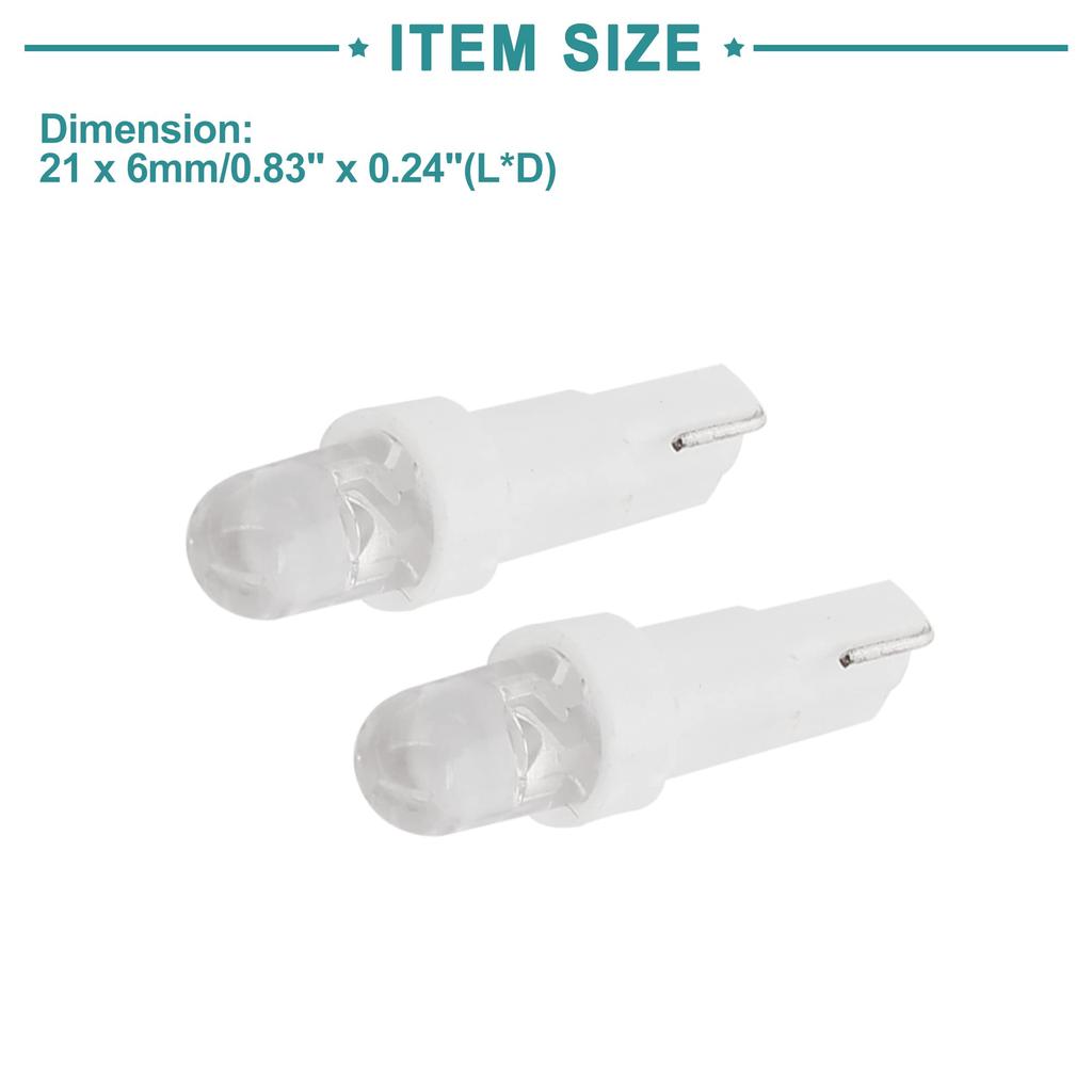 ACROPIX T5 74 1-LED Klínová Palubní Boční Světlo Žárovka DC Bílá 20ks