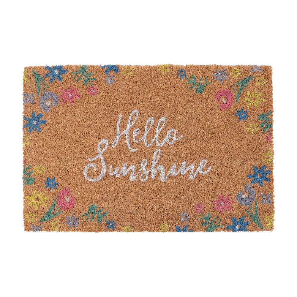 Something Different Hello Sunshine Floral Door Mat