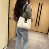 Straw bag women's new fashion lock woven shoulder bag summer popular tote bag one