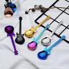 1Pc Stainless Steel Guitar Spoons Rainbow Coffee&Tea Spoon Flatware Drinking Tools