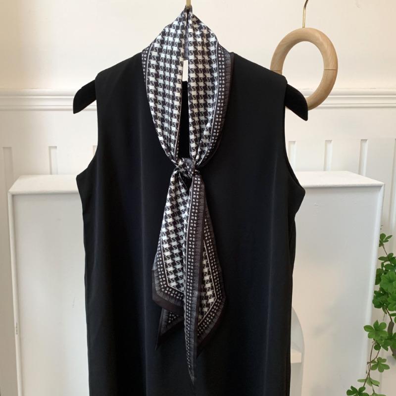 Silk Scarf, Long Strip, Versatile Shirt, Neck Protection, Scarf, Silk Scarf, Multi-purpose Headscarf, Headband, Hair Tie, Decorative Waist Belt.