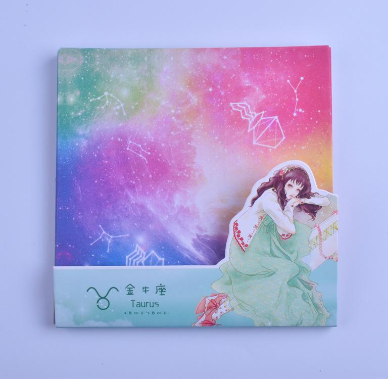 60Sheets Constellations Origami Kit Kids Sided Color Folding Paper Cranes Decorate Origami For DIY Kids Arts and Crafts Projects