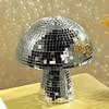 Mushroom Disco Ball Mirror Reflective Home Decoration Crafts Mushroom Ornaments Technology Bar Atmosphere Decoration Miniatures