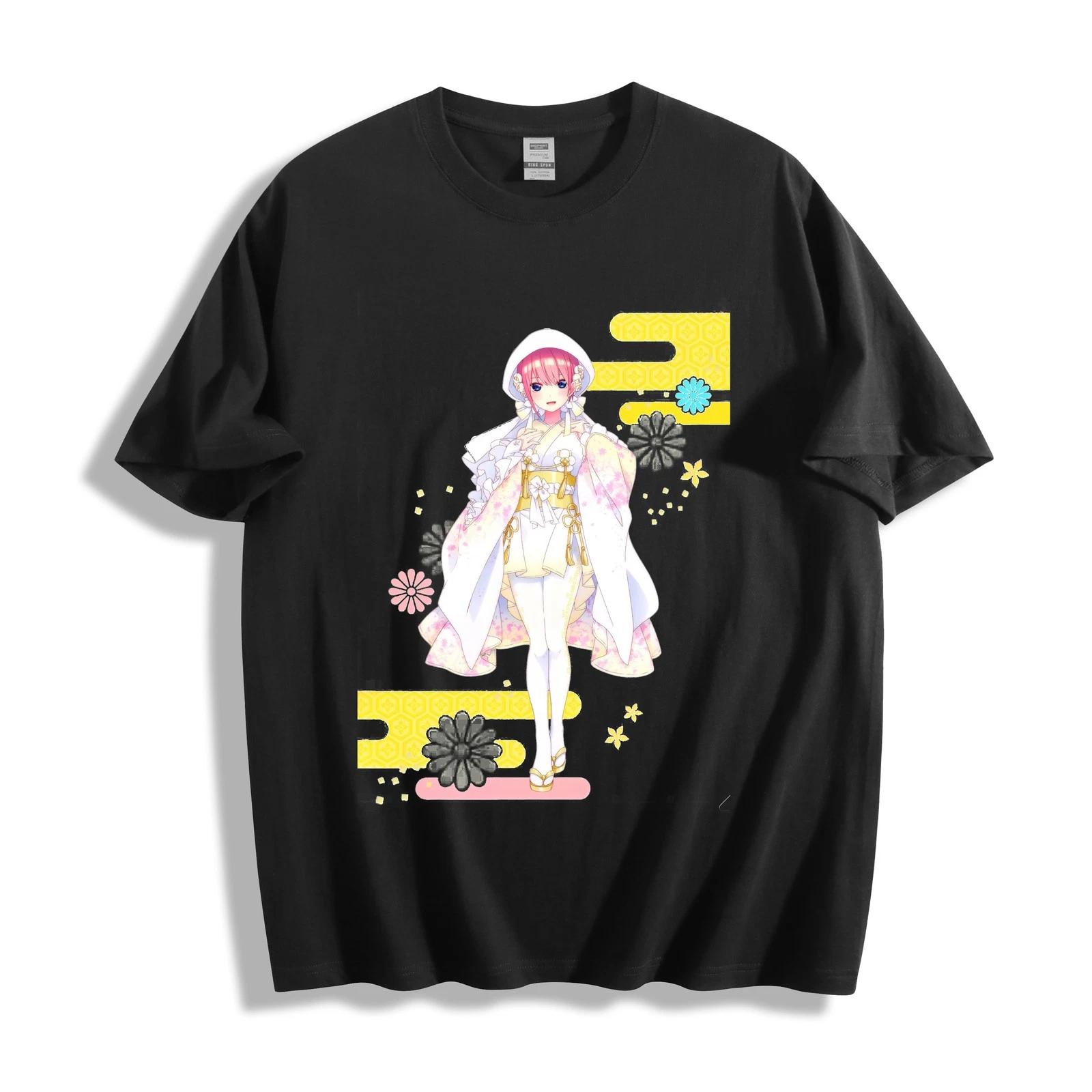 Anime Quintessential Quintuplets Ichika T-Shirt-Elegant Kimono Unisex Tee XL