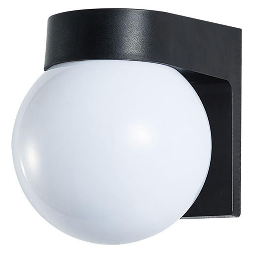 Acrylic Round Lamp Shade with PC Plastic Base Waterproof Exterior Wall Mounted Sconce Lighting